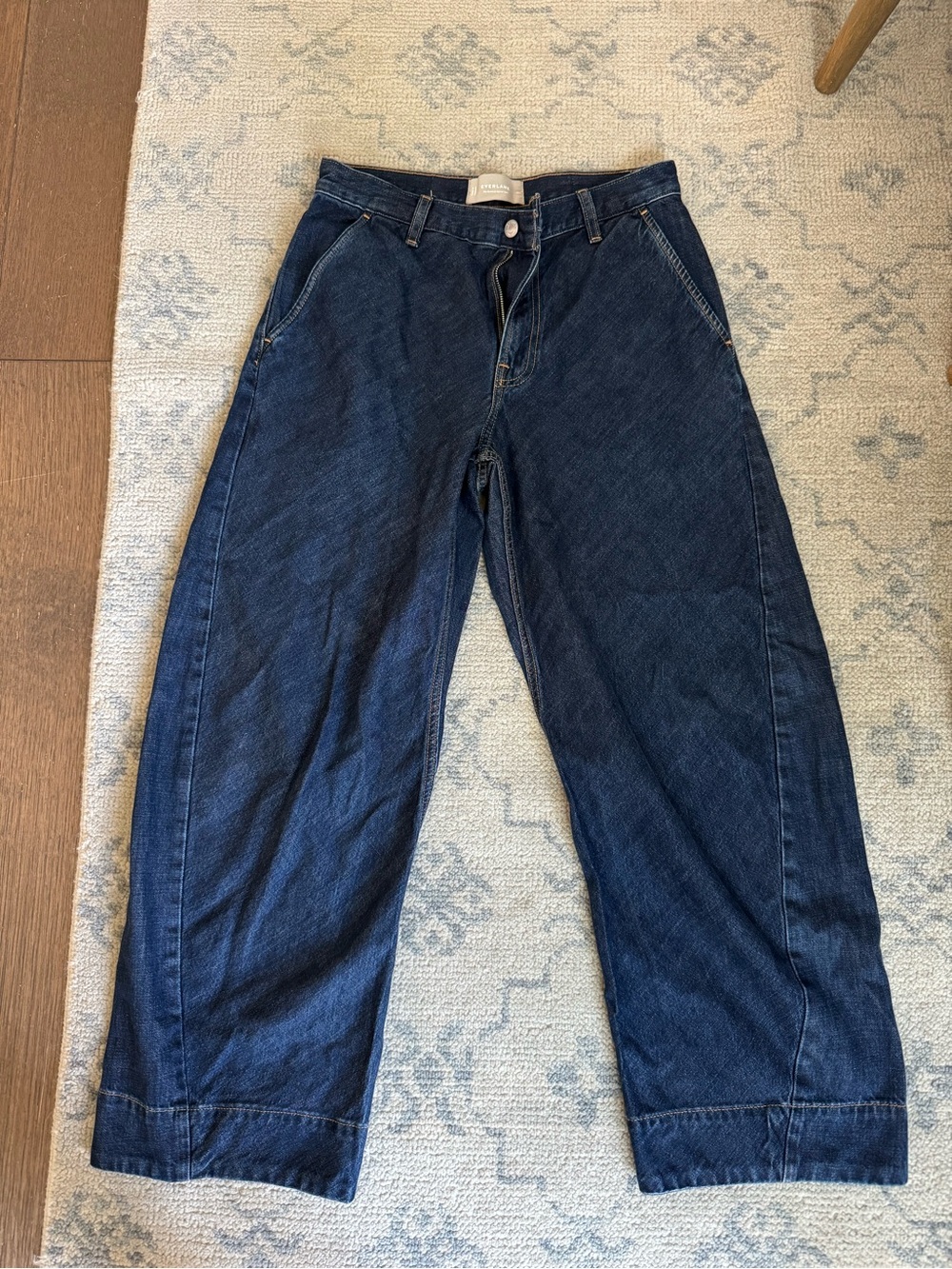 Everlane Dark Blue Wide Leg Jeans